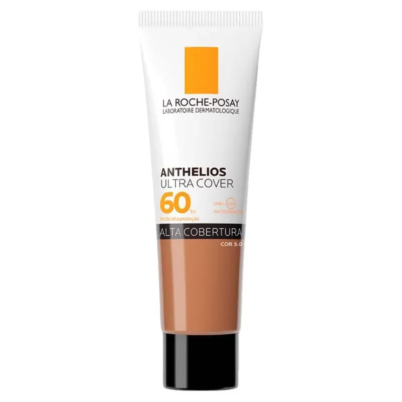Protetor Solar Facial com Cor Toque Seco FPS 60 La Roche-Posay Anthelios Ultra Cover 5.0