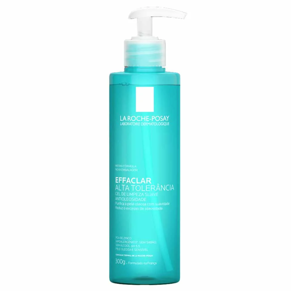 Gel de Limpeza Facial Suave Pele Oleosa e Sensível La Roche-Posay Effaclar Alta Tolerância 300g