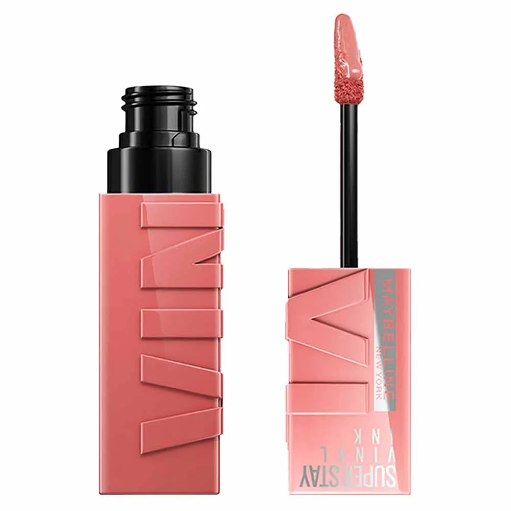 Batom Líquido Longa Duração Efeito Gloss Acabamento Espelhado Maybelline SuperStay Vinyl Ink 4.2ml CHARMED